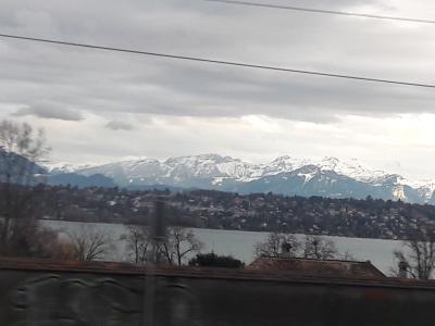 im Zug Richtung Z&uuml;rich, Genfer See